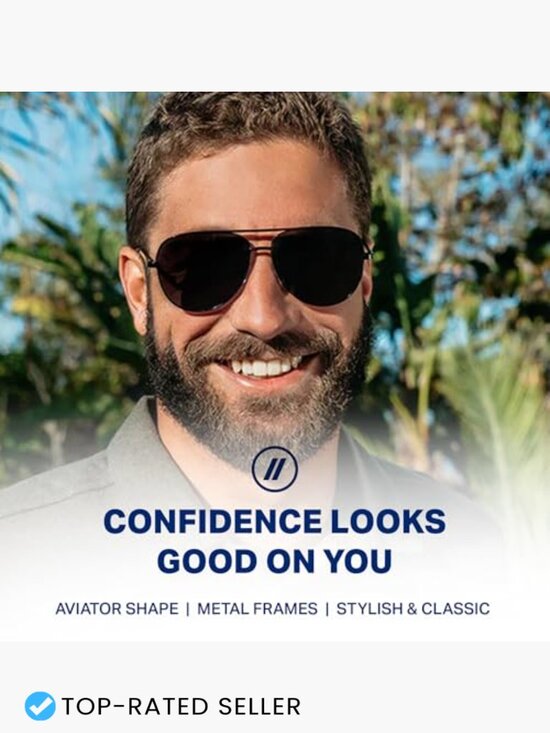 Modern Aviator Sunglasses Polarized Metal Frames UV Protection Classic Style